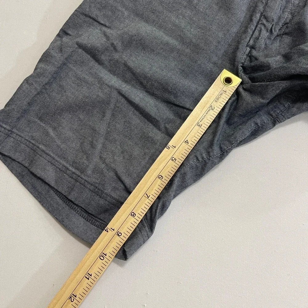 Lululemon Shorts Mens 28 Commission Chino‎ Gray Flat Front Gray Qwick Oxford